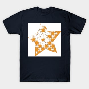 abstract orange star T-Shirt